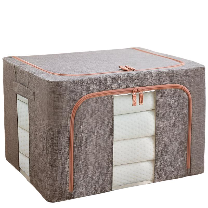 Transparent Thick Cotton & Linen Cloth Clothing Storage Bag Box - Weriion