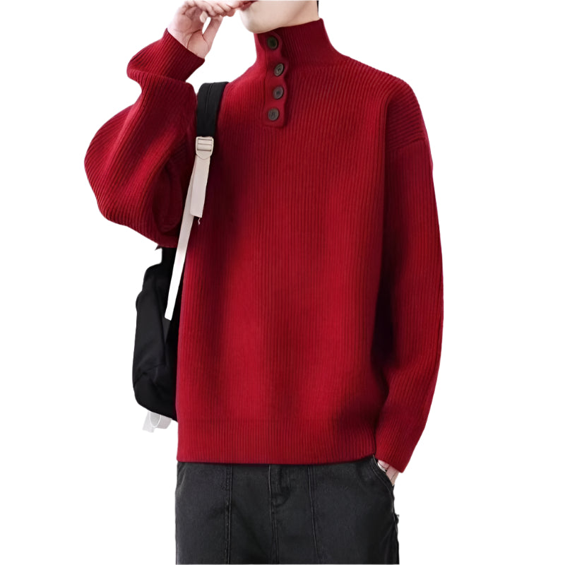 Turtleneck Autumn And Winter Sweater For Men - Weriion