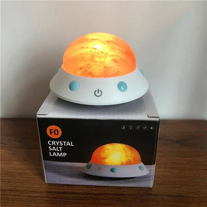 UFO Shape Crystal Salt Lamp - Weriion