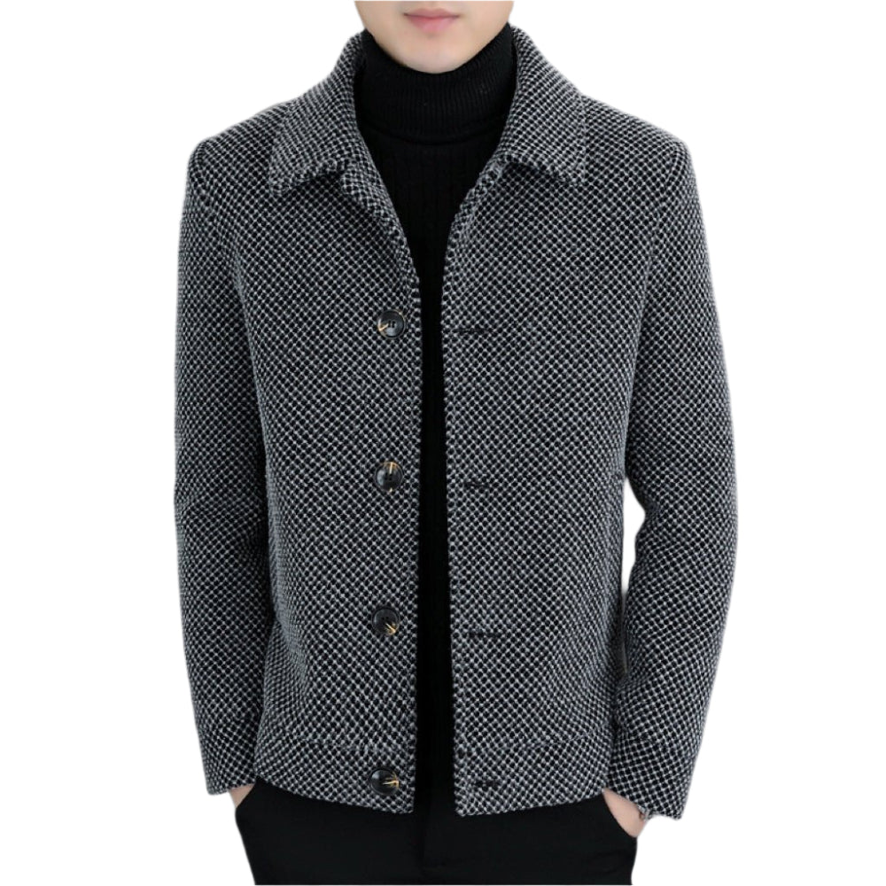 Velvet Padded Thickened Short Coat For Men - Weriion