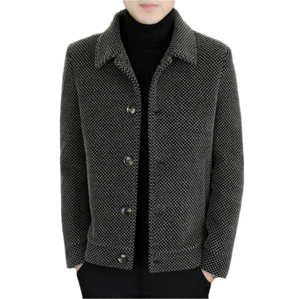 Velvet Padded Thickened Short Coat For Men - Weriion
