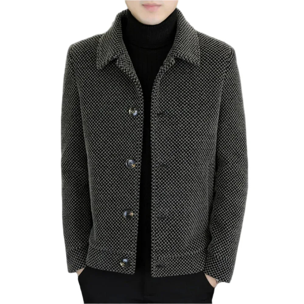Velvet Padded Thickened Short Coat For Men - Weriion