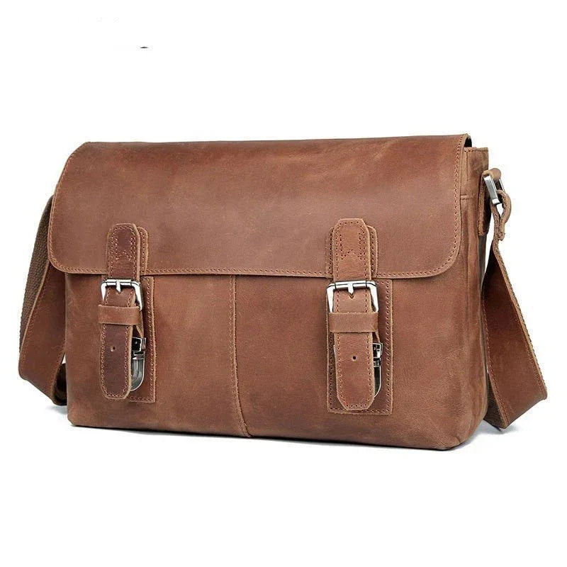 Vintage Leather Crossbody Shoulder Bag For Men - Weriion