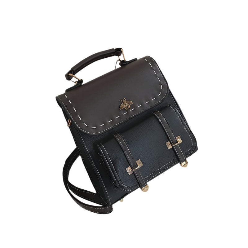 Vintage Small Elegant PU Leather Women's Backpacks - Weriion