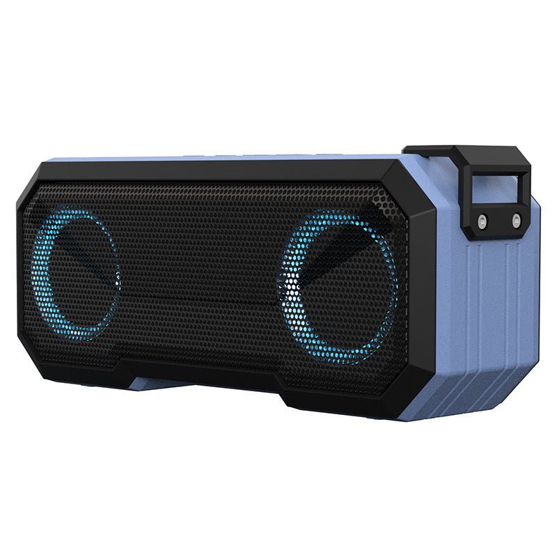 Waterproof Colorful Luminous Outdoor Wireless Speaker With Dual Speakers & Power Bank - Weriion