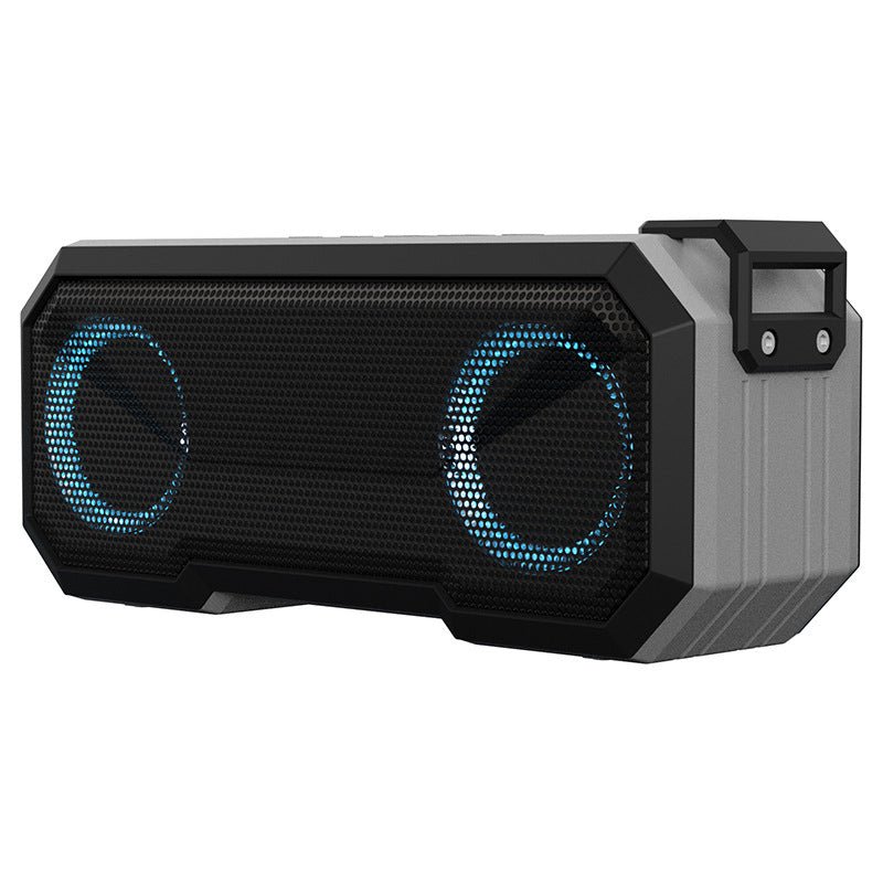 Waterproof Colorful Luminous Outdoor Wireless Speaker With Dual Speakers & Power Bank - Weriion