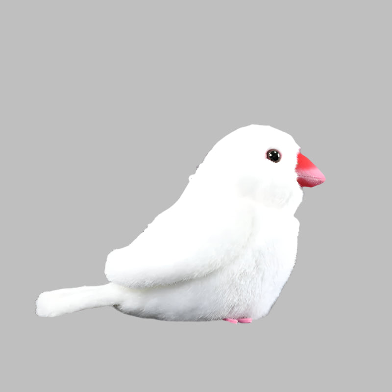 White Mandarin Bird Doll Plush Toy - Weriion