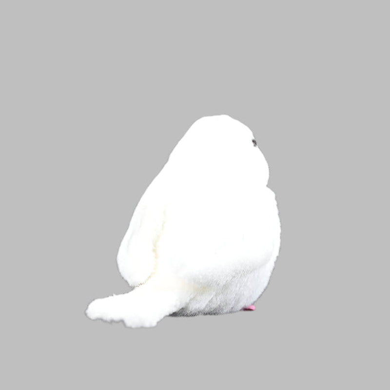 White Mandarin Bird Doll Plush Toy - Weriion