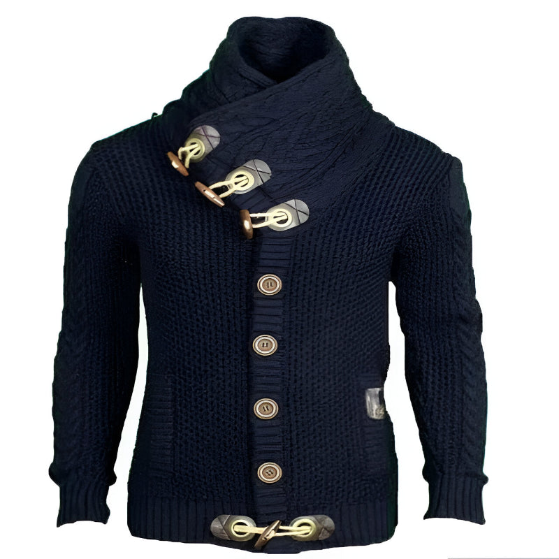 Winter Casual Slim Fit Warm Thick Hedging Knitted Turtleneck Pullover Sweaters