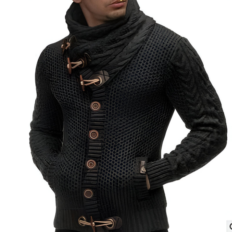 Winter Casual Slim Fit Warm Thick Hedging Knitted Turtleneck Pullover Sweaters