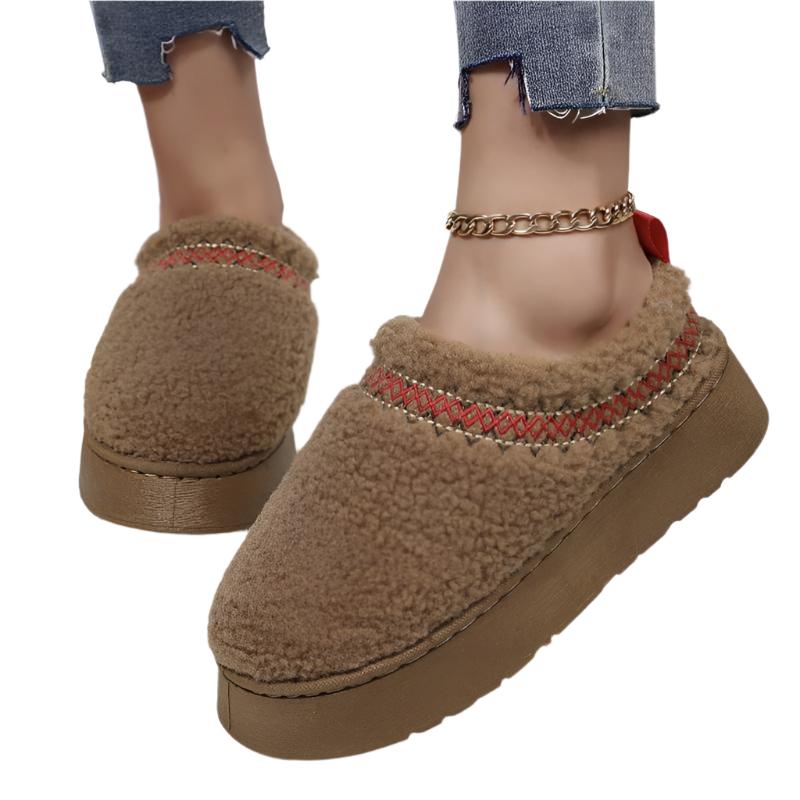 Winter Indoor & Outdoor Thick - Soled Plush Shoes Slippers - Weriion