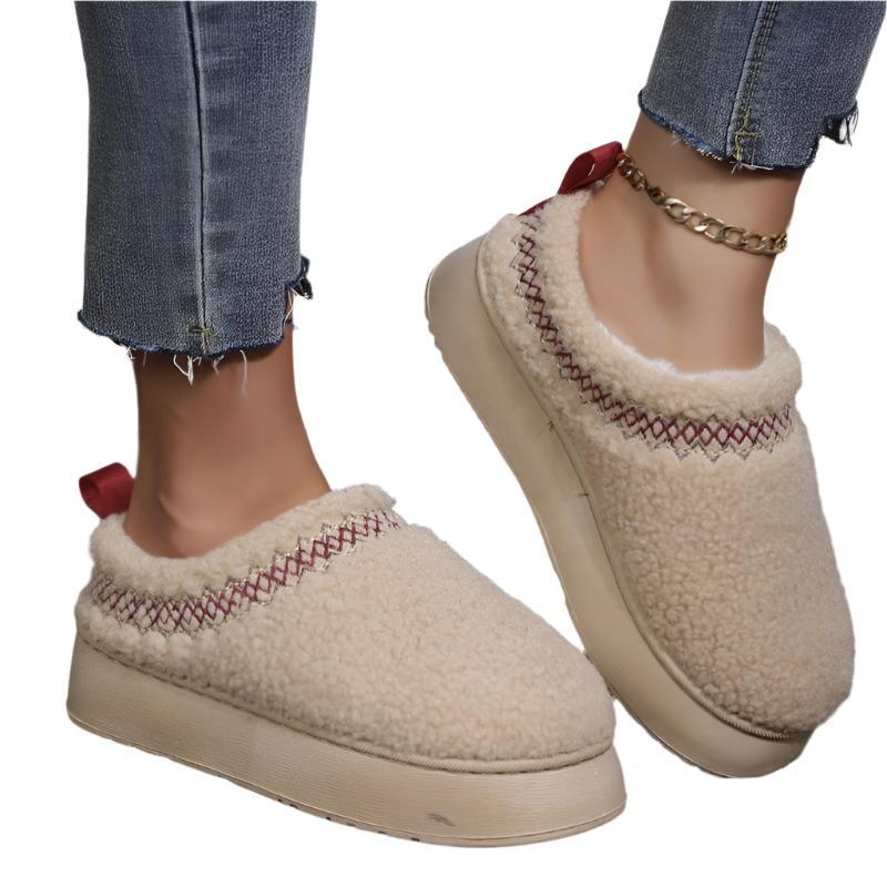 Winter Indoor & Outdoor Thick - Soled Plush Shoes Slippers - Weriion