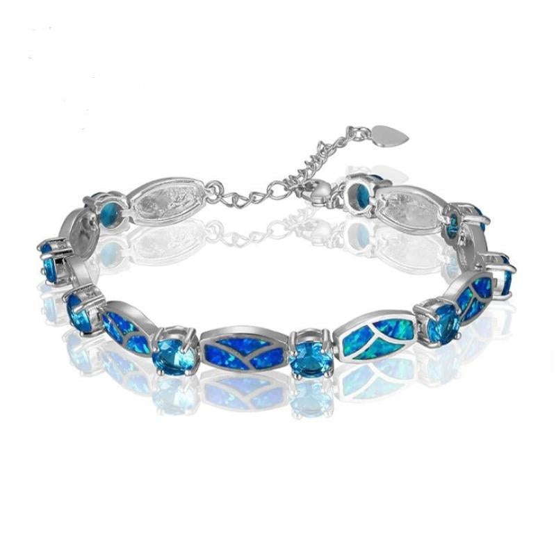 Women's Copper Plated Opal Stones Bracelets - Weriion