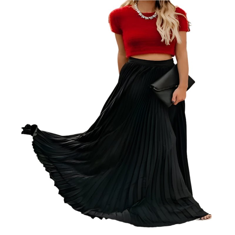 Women's Fashion Casual High Waist Long Skirts - Weriion