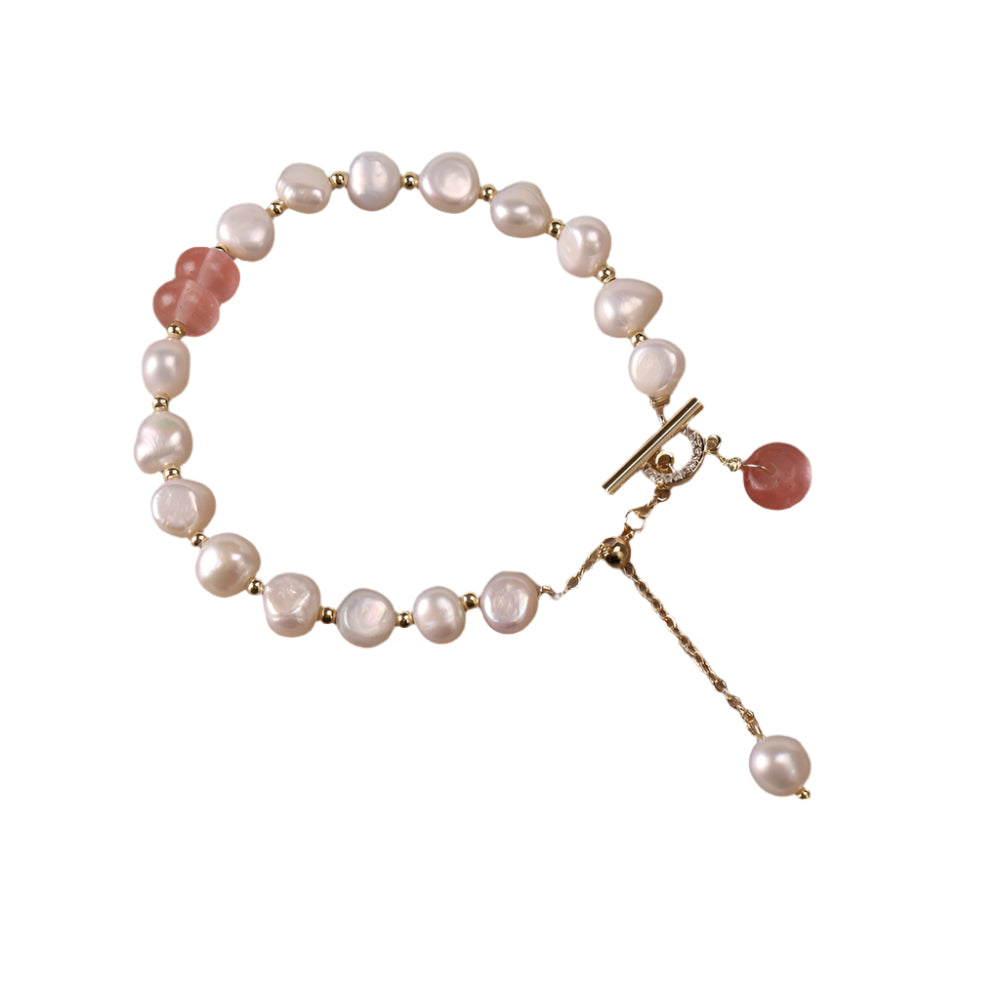 Women's Irregular Adjustable Freshwater Pearl Bracelet - Weriion