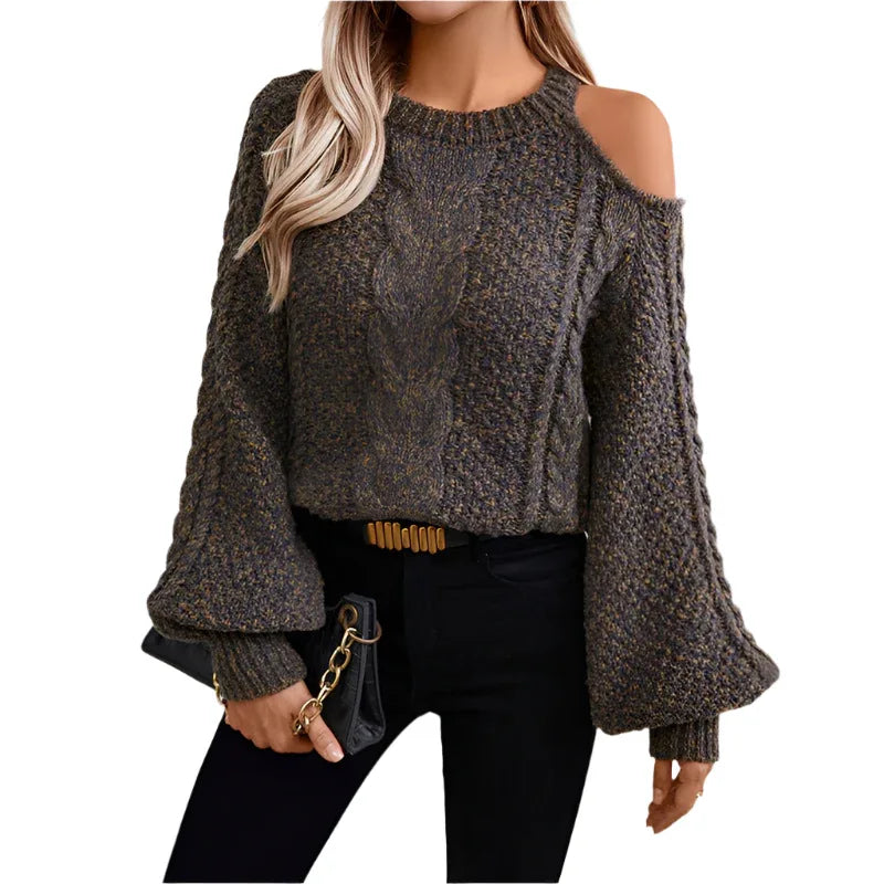 Women's New Fashion Personality Twist Knit Sweater - Weriion