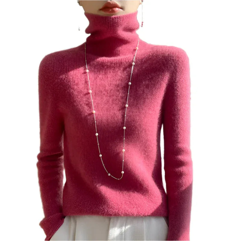 Women's Slim - Fit Turtleneck Long Sleeves Sweater - Weriion