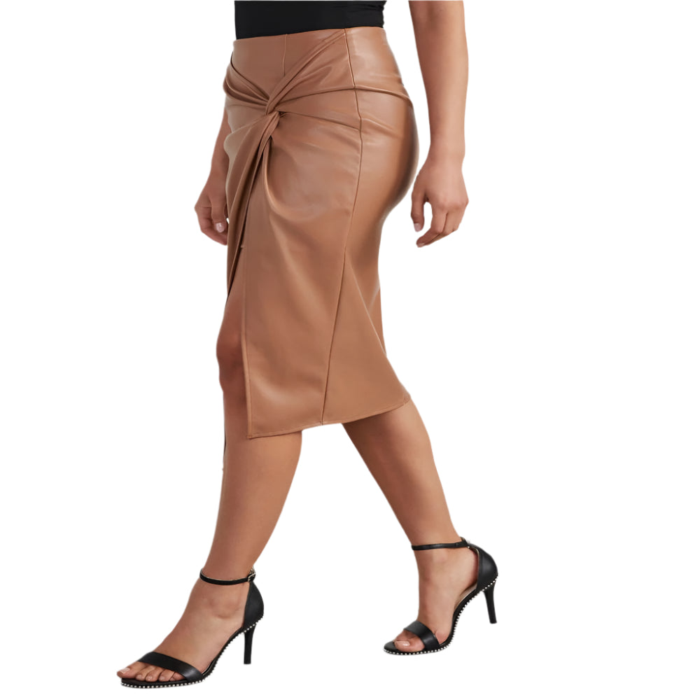 Women's Split Mid - Length Hot Girl Leather Hip Skirt - Weriion
