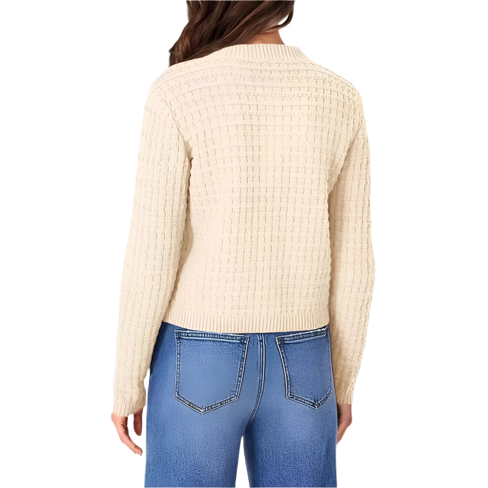 Women's Temperament Crew Neck Knitted Sweater Coat - Weriion