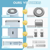 Versatile Armpit Private Area Electric Body Hair Lady Shaver With Two Heads