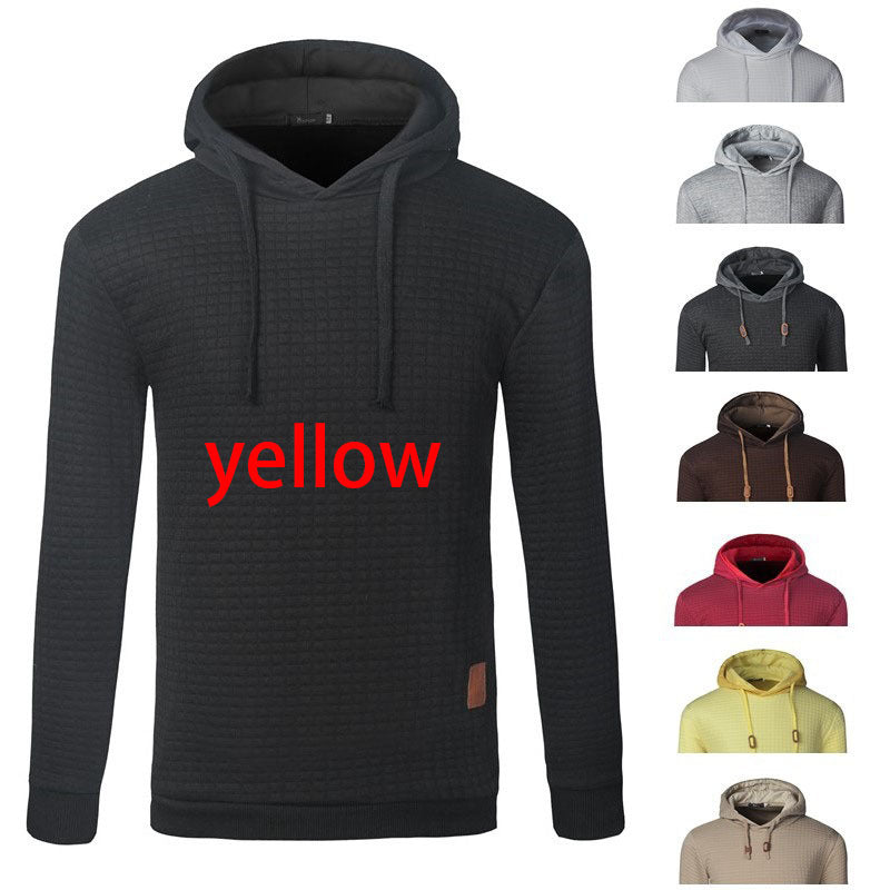 Men's Jacquard Sweater Long-Sleeved Hoodie Sweatshirt