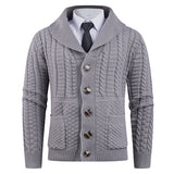 Men's Long-Sleeve Warm Elegant Cardigan Sweater