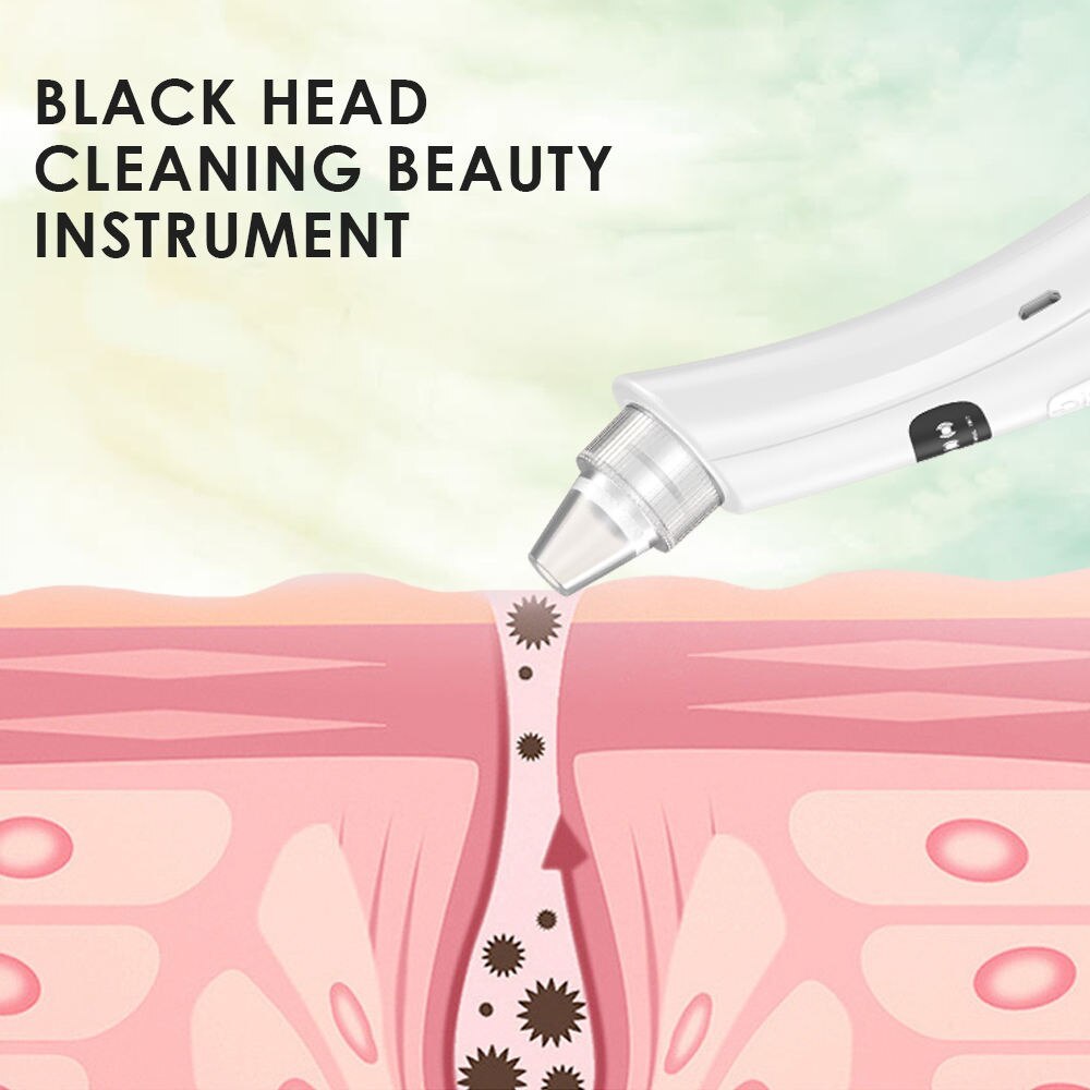 Electric 3 Suction Mode Face Cleansing Beauty Machine Blackhead Remover Skin Care Device