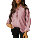Pullover Round Neck Long Sleeves Shirt Top Women's European And American Loose Fit Sweater