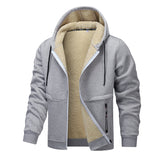 Winter Fleece Sweatshirt Casual Thick Warm Sherpa Lined Hoodie