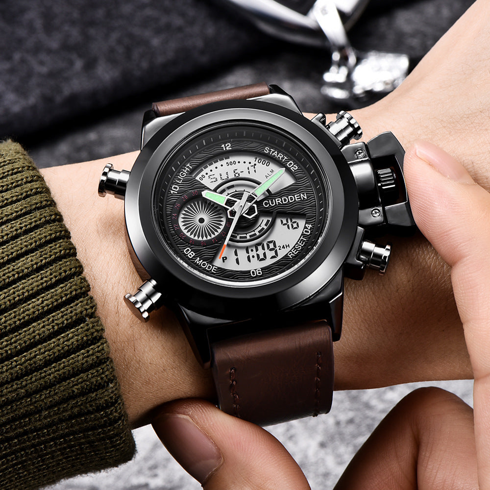 Multi-functional Double Display Sports Watch For Men