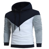 Patchwork Stitched Hoodie For Men