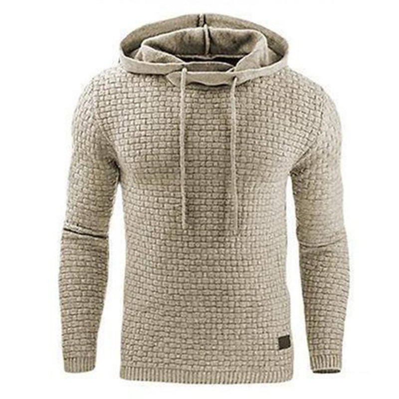 Men's Knitted Warm Hoodie Sweater