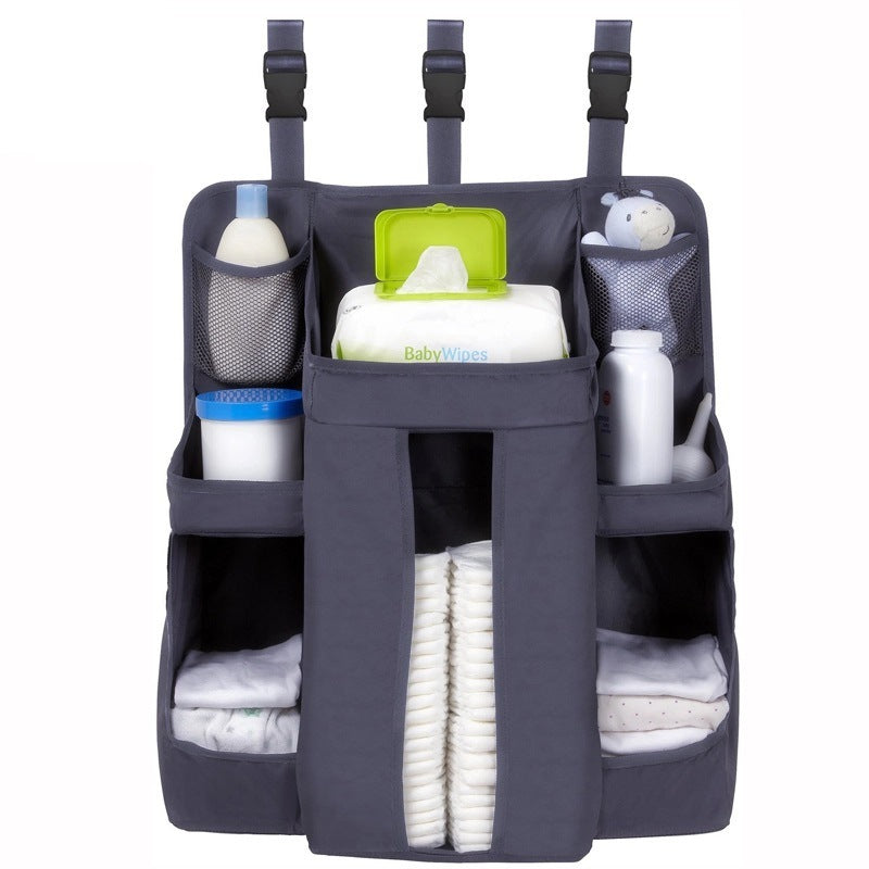 Baby Crib Bedside Storage Hanging Diaper Bag