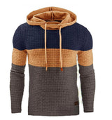 Men's Jacquard Sweater Long-Sleeved Hoodie Sweatshirt