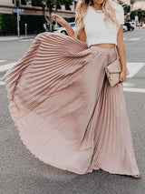 Women's Fashion Casual High Waist Long Skirts