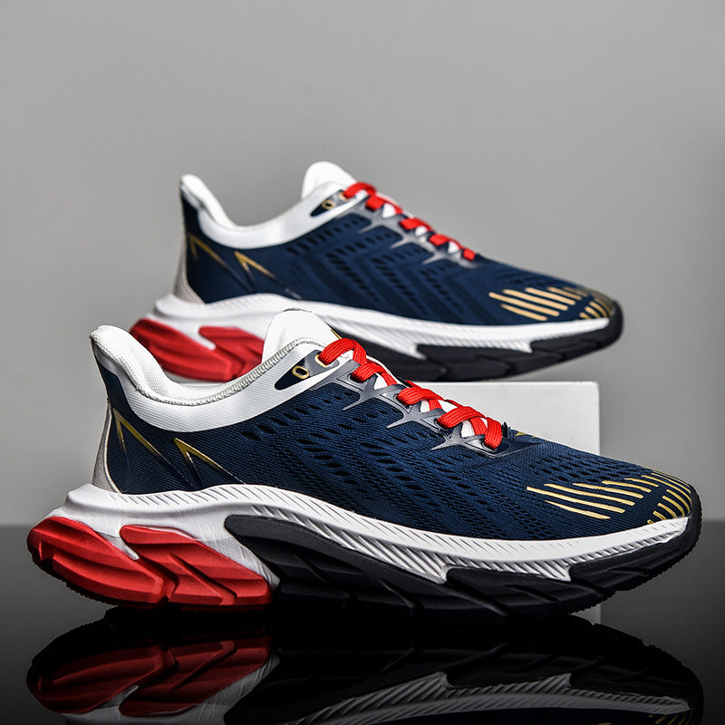 Men's Sports Sneakers Shock Absorption Cushioning Ultra Light Breathable Running Shoes