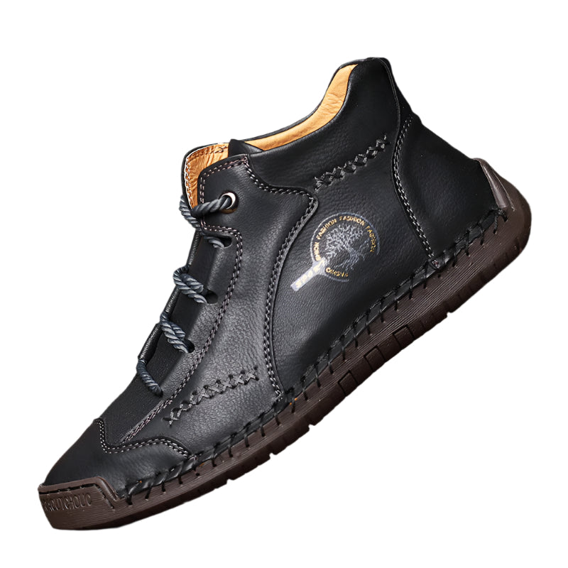 Men's Casual Martin Boots Hand Stitched High Top Men's Shoes