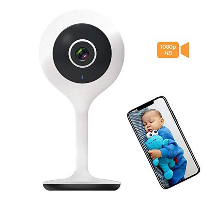 Full HD 1080p Indoor Home Mini Baby Monitor IP Camera