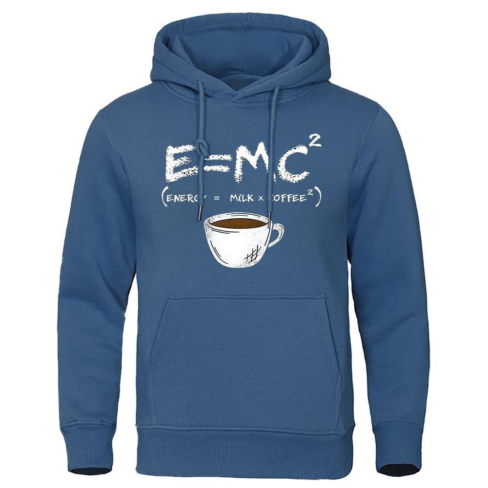 Men's Loose Fit Funny Coffee Math Equation Hoodies