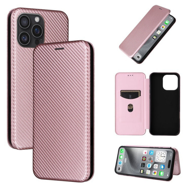 Solid Color Leather Phone Case