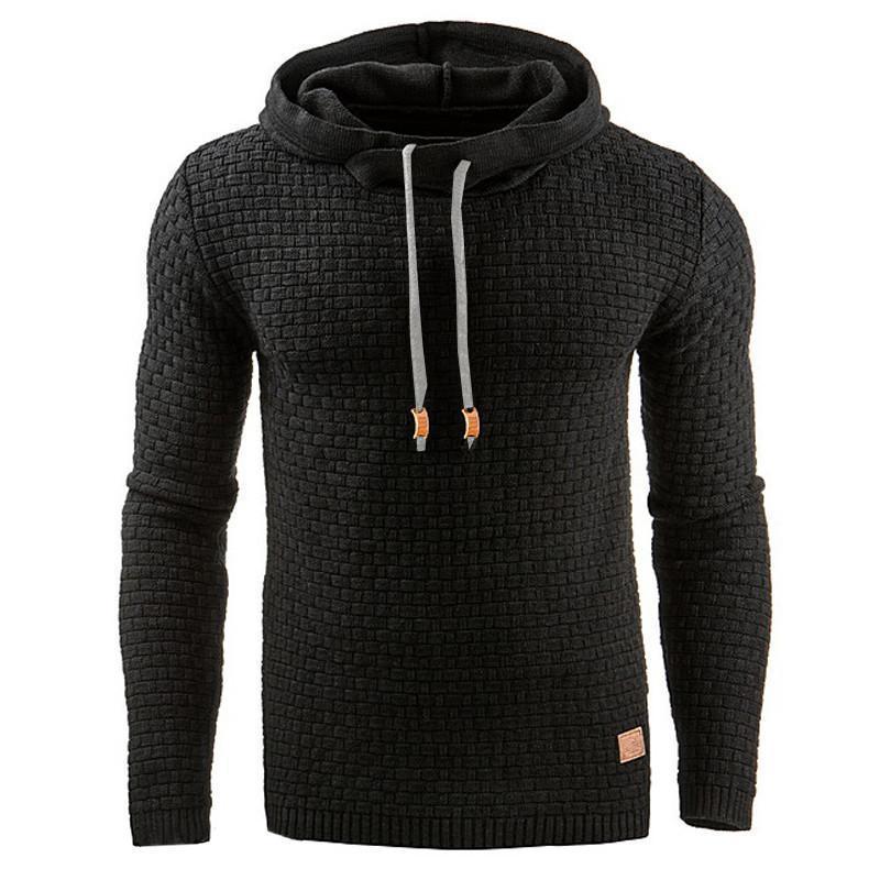 Men's Knitted Warm Hoodie Sweater