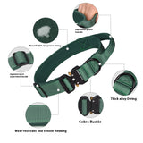 Tactical Collar Nylon Pet Release Buckle Outdoor Dog Collar
