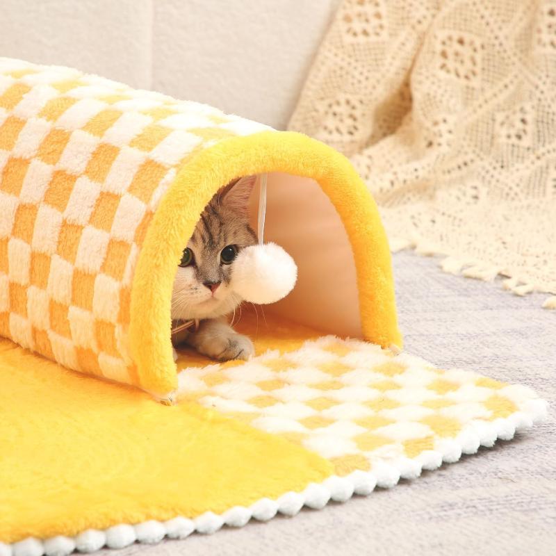 2 In 1 Pet Bed & Tunnel Cat Dog Toy - Weriion