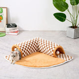 2 In 1 Pet Bed & Tunnel Cat Dog Toy - Weriion