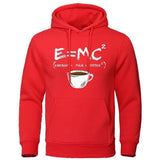 Men's Loose Fit Funny Coffee Math Equation Hoodies