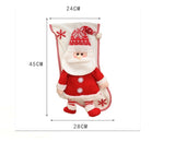 Christmas Decorations Knitted Three-Dimensional Snowman Santa Stockings Gift Bag