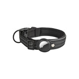 Airtag Leather Case Nylon Dog Cat Pet Anti-Lost Location Tracker Collar.