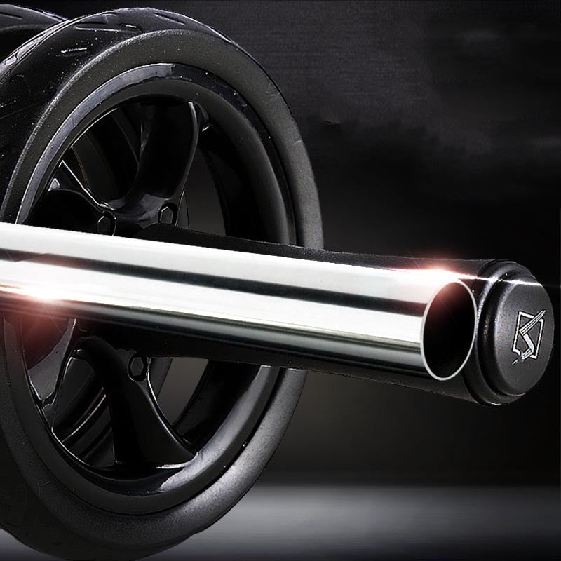 Silent Two-Wheeled Abdominal Wheel Abdomen Roller For Strengthening The Core Muscles.
