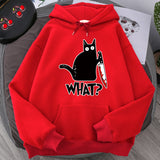 Surprised Killer Black Cat Hoodies For Men