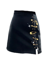 Pinned High Waist Slimming Hip Skirt